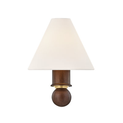 Mitzi Candice 8 Inch Wide 1 Light Wall Sconce In Aged Brass