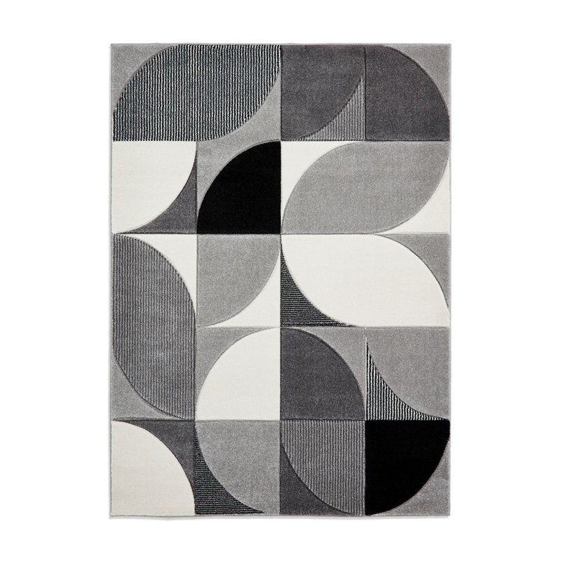 Matrix area rug Machine Woven Rectangle Grey, Rectangle 120 x 170cm