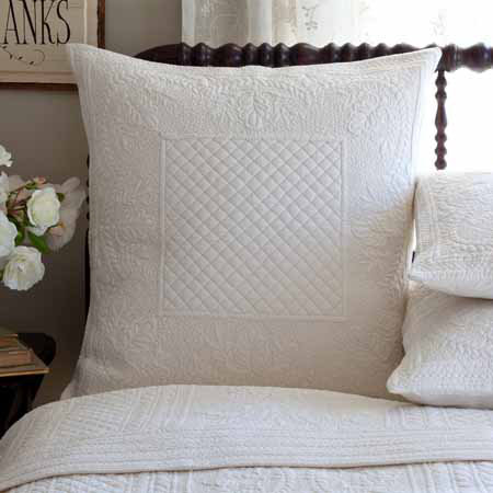 Abigail 100% Cotton Sham, Cream, King
