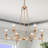 6-Light Transitional Wheel Chandelier