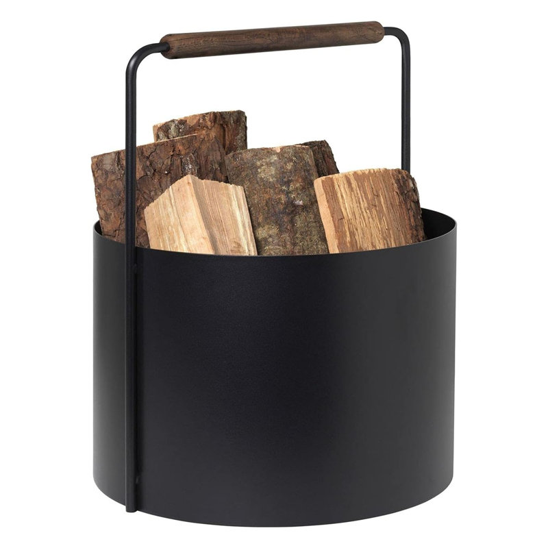 Steel Log Carrier, Brown