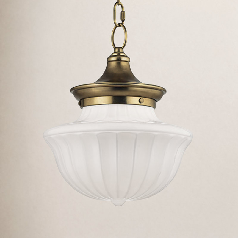 Dutchess 1 - Light Pendant, 65.25" H x 9" W, Aged Brass