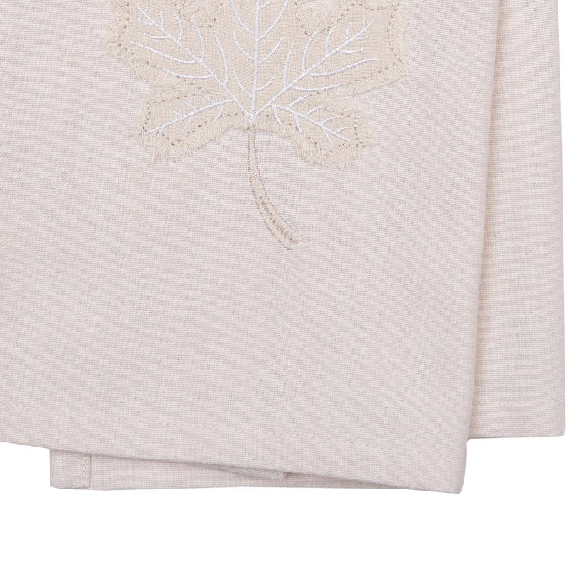 Neutral Maple Leaves Towel
