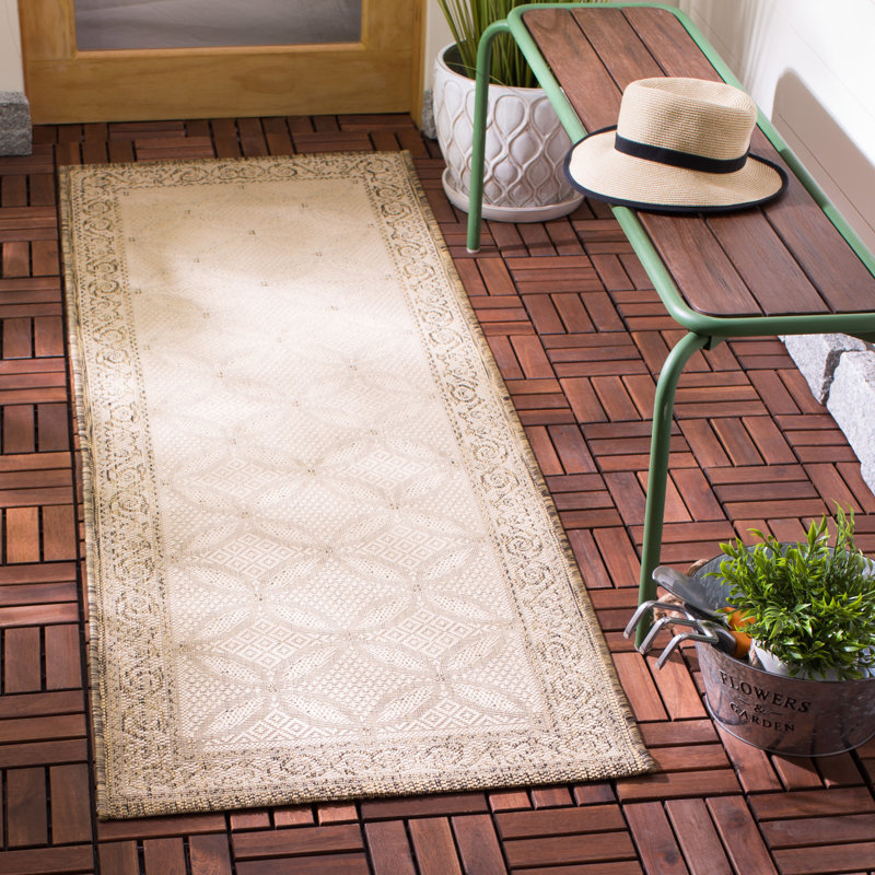 Tapis d'intérieur / extérieur Galena, Tapis de couloir 2 pi 3 po x 6 pi 7 po