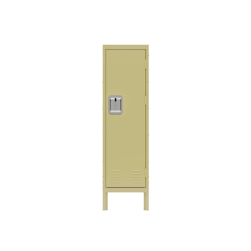 Tontouta Steel Single Storage Cabinet ( 54'' H x 15'' W x 15'' D), Yellow