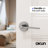 Muse Passage Door Lever Modern Concealed Design For (Hall & Closet) – Sleek Minimalist Style in Brushed Nickel-114645559