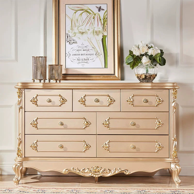 Armoire d'appoint Champagne Gold, Or champagne