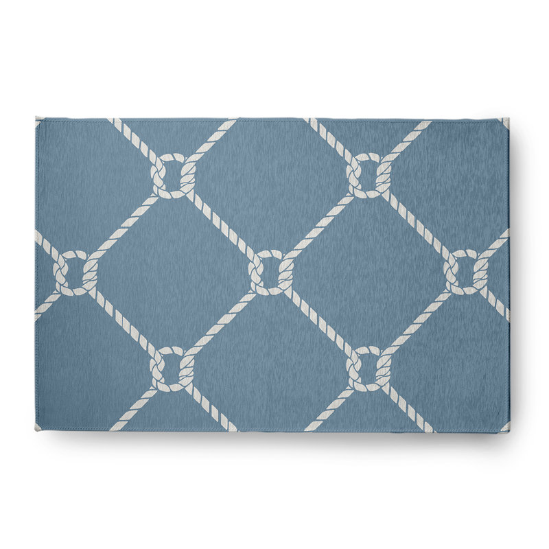 Strissel Chenille Geometric Indoor / Outdoor Rug, Rectangle 4' x 6'