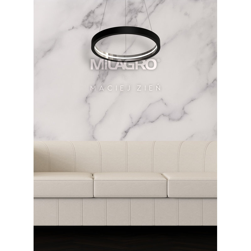 Cassiopeia 1 - Light LED Geometric Pendant, 100cm H x 70cm W x 70cm D, Black