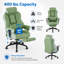 Fauteuil de direction ergonomique de grande taille (400 lb) avec soutien lombaire réglable, inclinaison à 135°, repose-pieds rétractable et dossier haut.-923485752