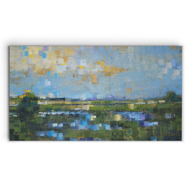 Vue réfractée - impression sur toile tendue, H 40 po x l 20 po x P 1,5 po