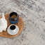 Abstract Navy/Ivory/Light brown Area Rug-907376966