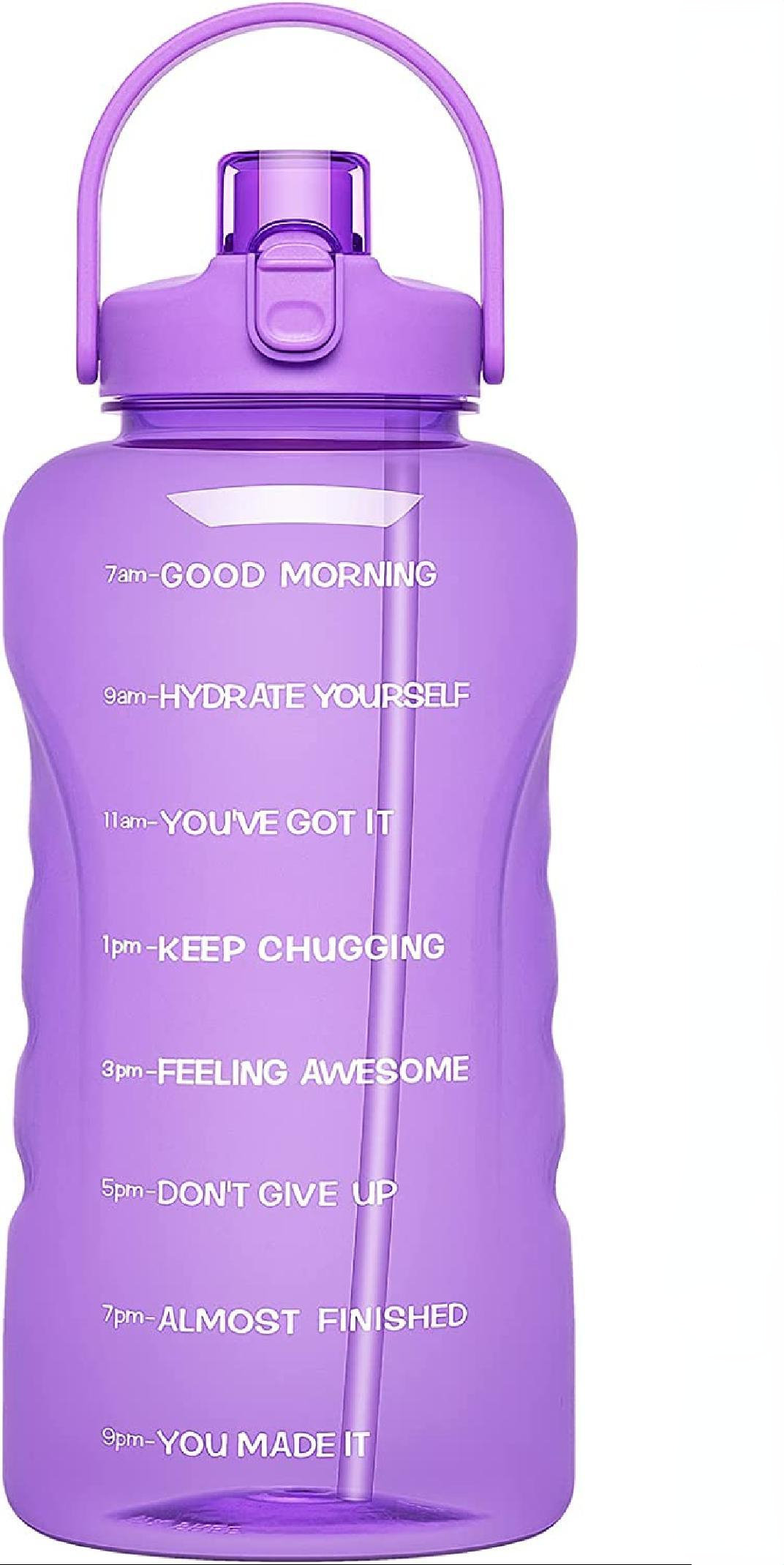 16oz Drinking Water Bottle with Time Marker to Ensure You Drink Enough Water  Throughout The Day for Fitness and Outdoor Travel 