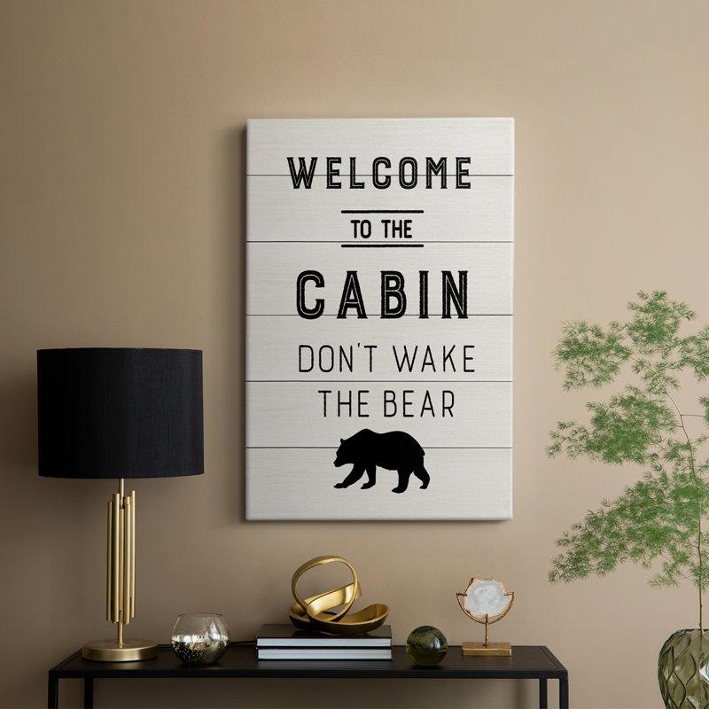 Bienvenue dans la cabine - Cavas enveloppés de galerie, H 18 po x l 12 po