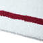 Ensemble de tapis pour salle de bain 100% coton 2370 g / m² Hotel Premium, certifié OEKO-TEX®, conception de piste de course touffetée ultra moelleuse, super absorbant, réversible, tapis de salle de bain lavable à la machine, blanc / rouge-119901906