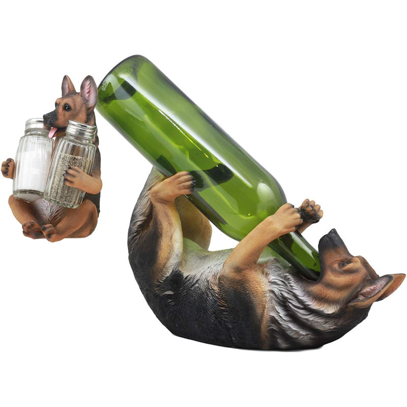 Ensemble de salière et poivrière chien berger allemand Joycee