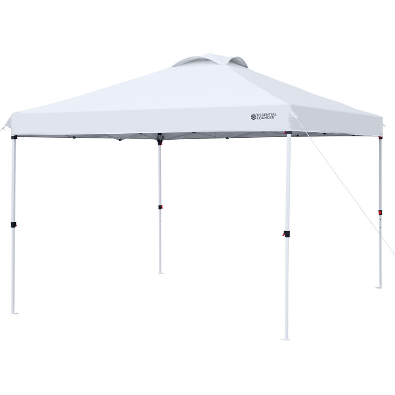 118.11'' W x 118.11'' D Steel Pop-Up Canopy, White