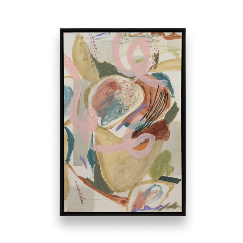 «Unraveled Pulse II» par Melissa Wang, reproduction d'art, H 48 po x l 36 po, «Floater», reproduction encadrée sans passe-par