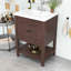  Meuble-lavabo simple 24 po avec comptoir en céramique Neval-1137469299