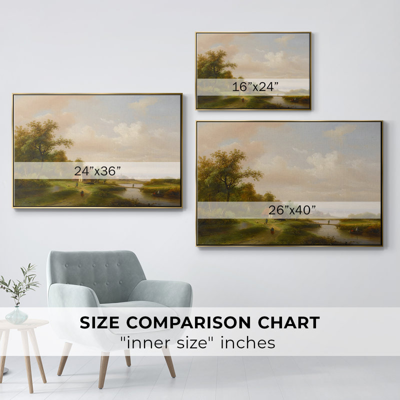 «Vintage Animal Print» - impression encadrée sur toile Floater, Or, H 27 po x l 41 po