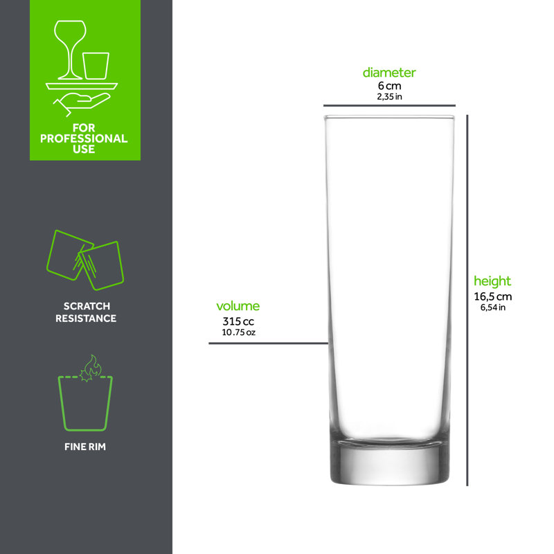 Athens Long Drink Glass