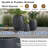 Lightweight Round MGO Outdoor Planter Set-3 Sizes (15.6''/10.74''/7.3''),Large Outdoor Indoor Flower Pots With Drainage Hole, For Lawn, Patio, Poolside & Indoor Decor-1943061637