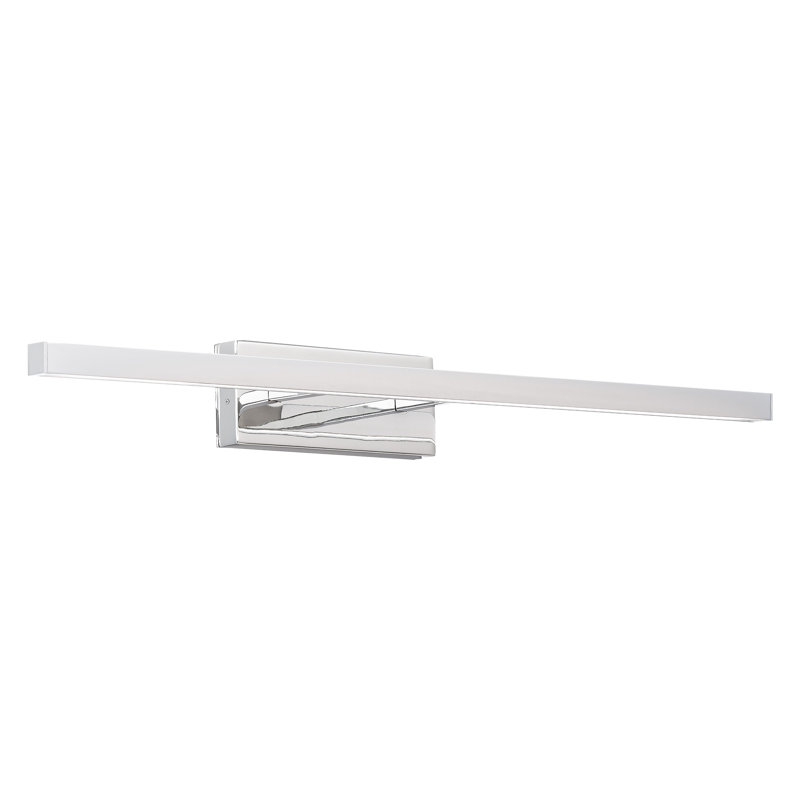 Éclairage de salle de bain 1 lumière DEL à intensité variable Rochelle, 2700 K, Chrome