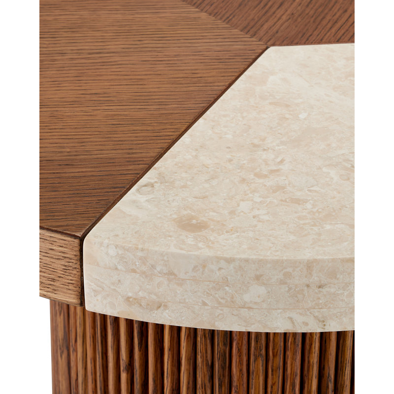 Table basse Dakota, H 18,5 po x l 23,75 po x L 23,75 po