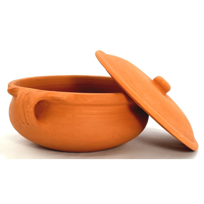 Ancient Cookware® Clay Curry Pot Medium 8inches, 8" W
