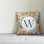 Floral Reversible Throw Pillow