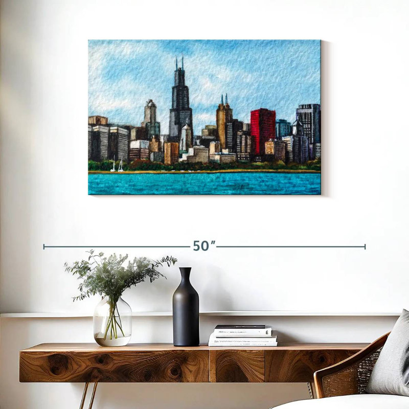 Horizon de Sirci à Chicago, H 24 po x l 36 po