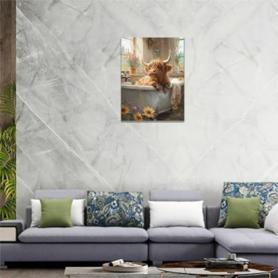 Art mural sur toile sans cadre 12 "x 16"