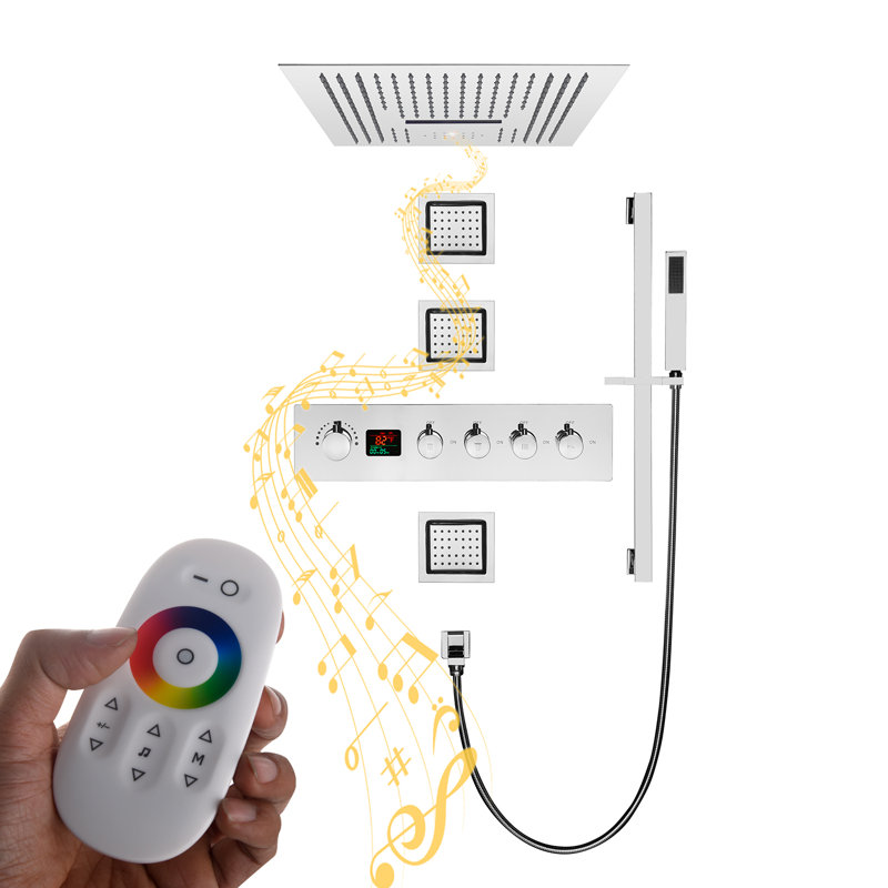 Thermostatic All-In-One Kit with Rough in-Valve, Chrome