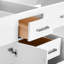Meuble-lavabo de salle de bain, armoire de rangement en bois massif