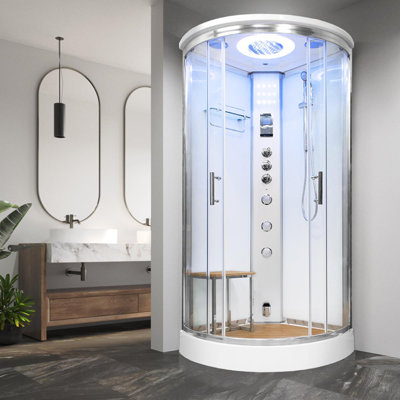  Essence 800 Steam Shower 800 x 800-White