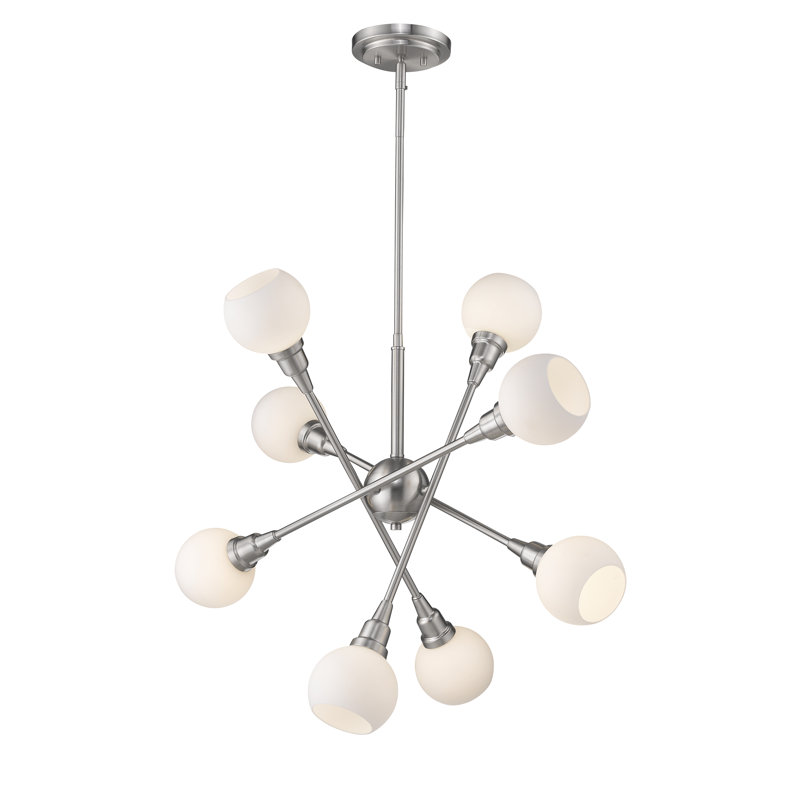 Lustre linéaire moderne Spoutnik 8 lumières Liskeard, 3