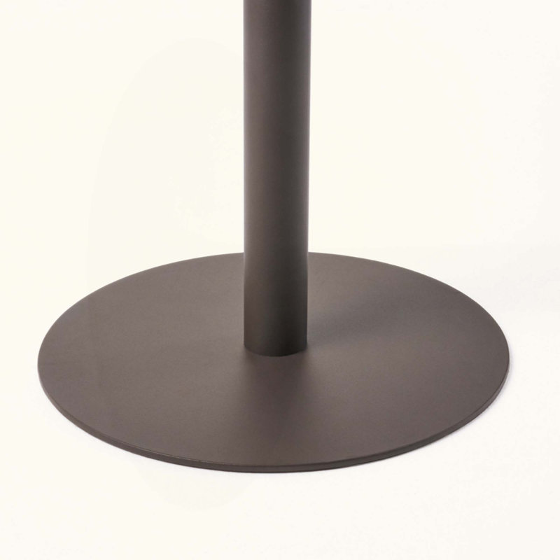 Table de bar ronde durable en PE en rotin, parfaite pour le patio et le jardin