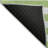 2' X 8' Lime Green and White Striped Washable Indoor Outdoor Runner Rug