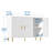 Sideboard Buffet Cabinet, Accent Coffee Bar Cabinet With 3 Doors, Entryway Cabinet For Living Room, Kitchen, Hallway-827551331