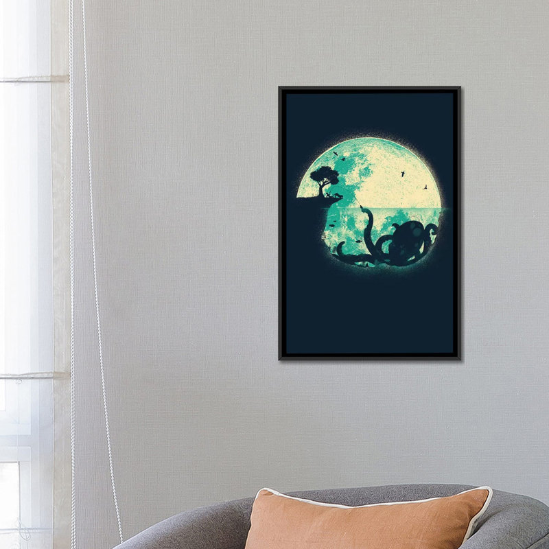 « the bige », impression sur toile tendue, H 26 po x l 18 po x P 1,5 po, Toile avec cadre noir, Pas de tapis