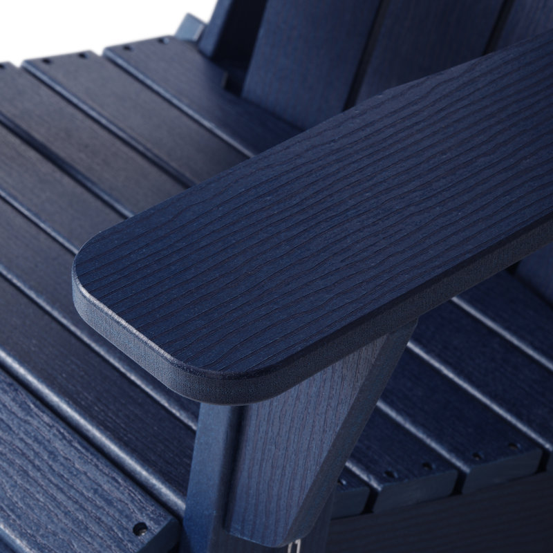 Chaise Adirondack d'extérieur avec porte-gobelet, Marine