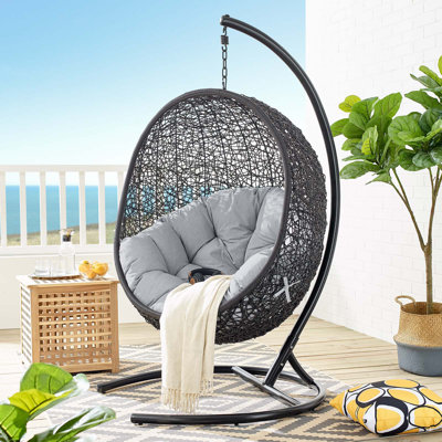 Méridienne de patio pour l'extérieur Encase Sunbrella Swing par Modway