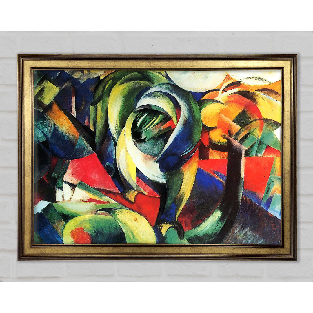 Franz Marc Der Mandrill Gerahmter Druck