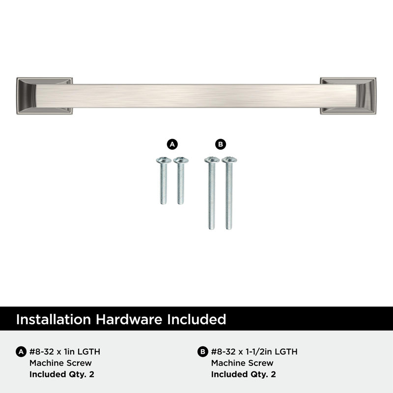 Incisive 5-1/16 inch (128mm) Center-to-Center Satin Nickel Cabinet Pull - 25 Pack, 5 1/16", Satin Nickel