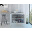 Lavabo utilitaire rectangulaire blanc 2 portes et armoire