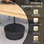 Base de parasol d'extérieur pliable robuste
