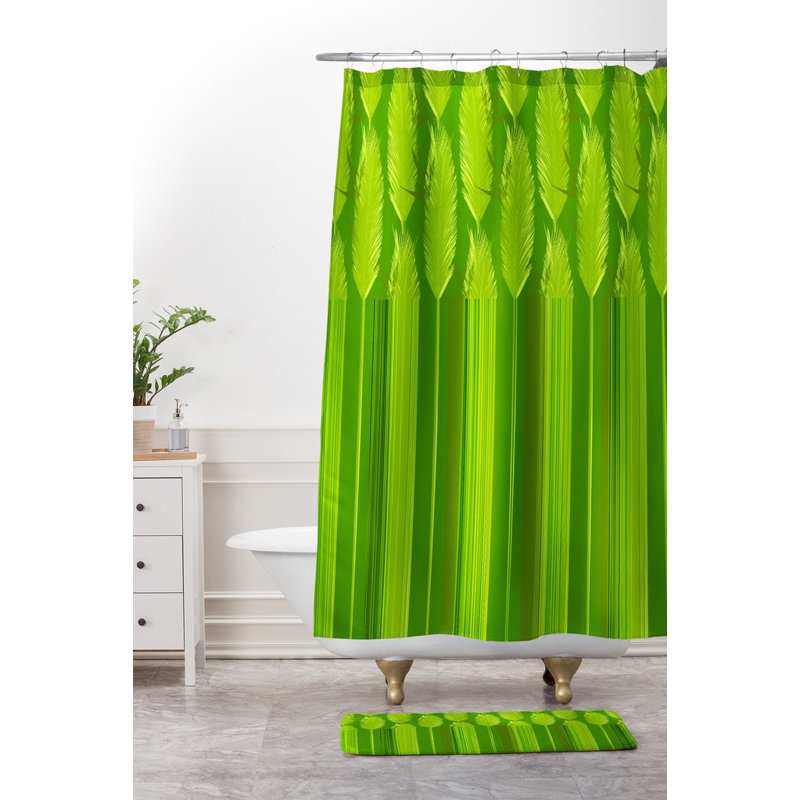 Tapis pour salle de bain herbe