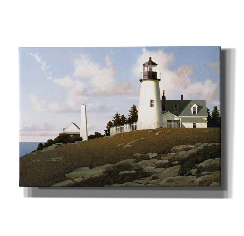 «Lighthouse 2» par Zhen-Huan Lu, art mural sur toile, H 18 po x l 26 po x P 0,75 po