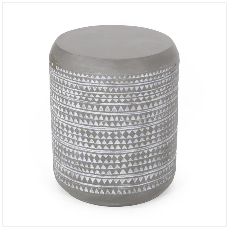 Table d'appoint d'extérieur en béton léger