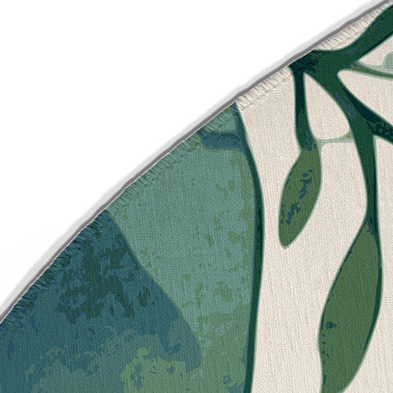 Celestial Woods Indoor And Outdoor Area Rug, Round 5'